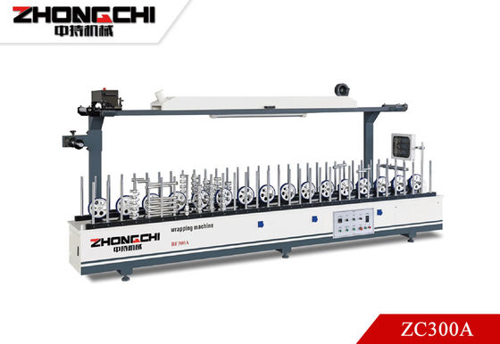 comprar ZC300A Máquina de Envolvimento de Perfis de Madeira 5.5Kw Linhas de Envolvimento de Perfis Fabricação em linha